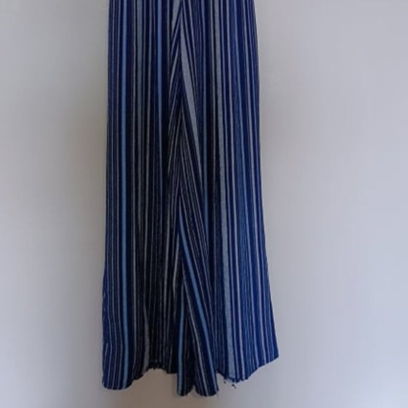 LA Gypsy White And Blue Jumpsuit Size XS - Picture 4 of 7